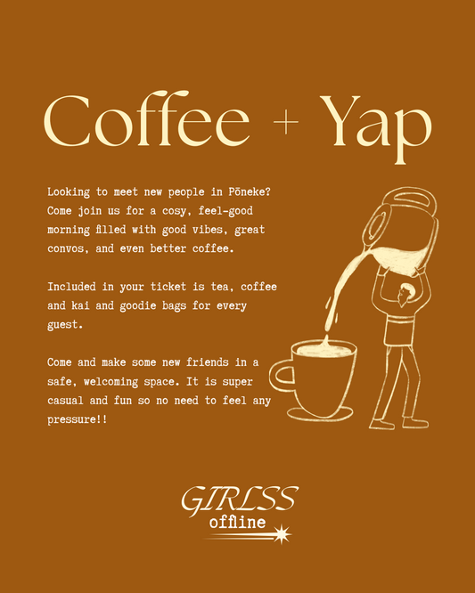 Coffee + Yap || SAT 13 SEP (9:30am)